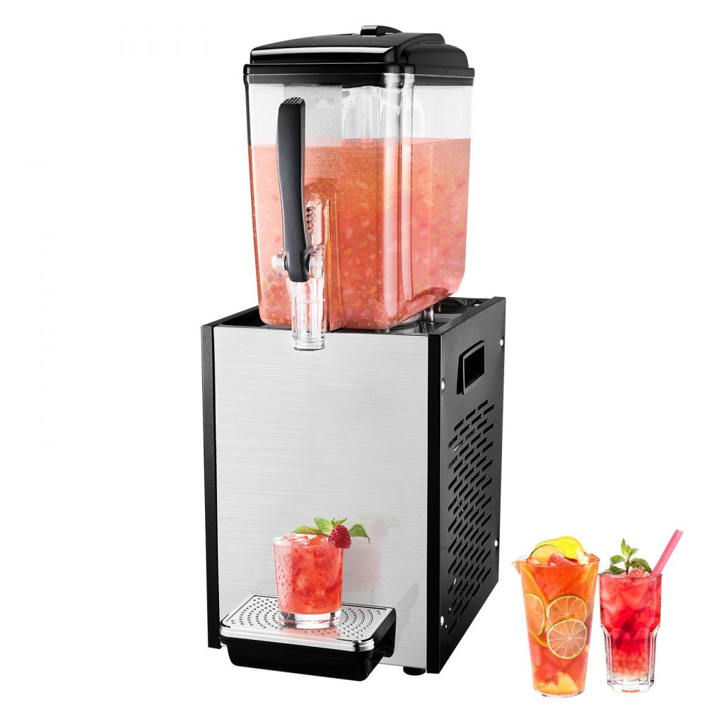 VEVOR Commercial Beverage Dispenser 12L Cold Juice Ice Drink Dispenser for Party 