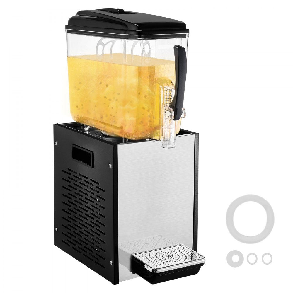 VEVOR Commercial Beverage Dispenser 12L Cold Juice Ice Drink Dispenser for Party 