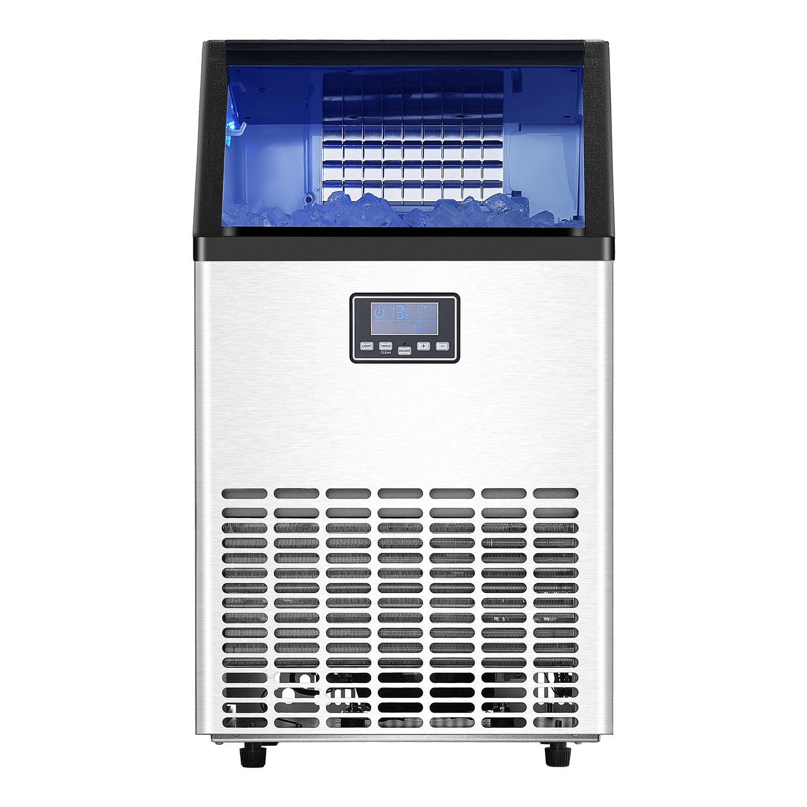 VEVOR Commercial Ice Maker Freestanding Cabinet Machine 100lbs/24H 45 Ice Cubes 