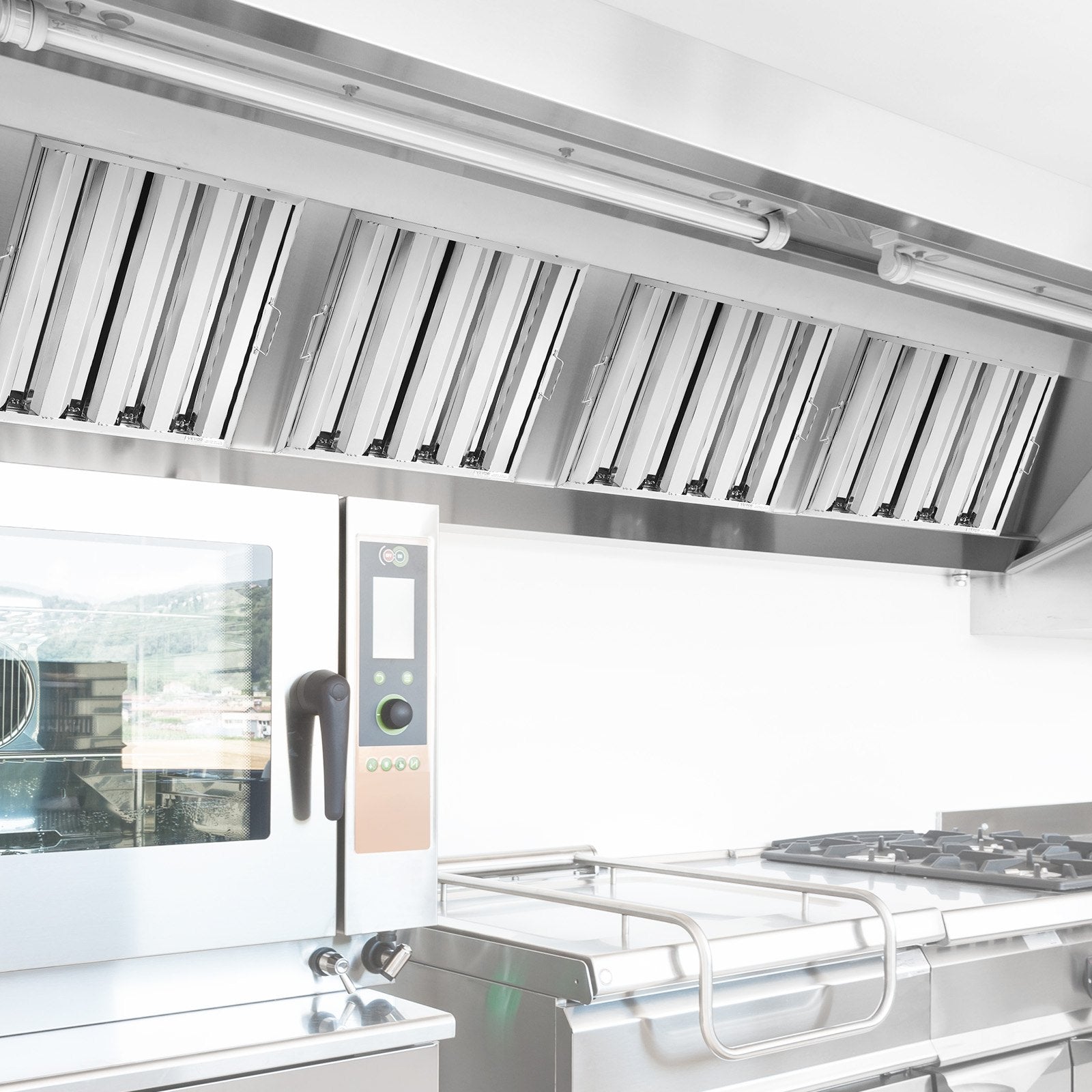 VEVOR 19.5Wx19.5H Inch Commercial Hood Filter Range Hood Baffle Stainless Steel 