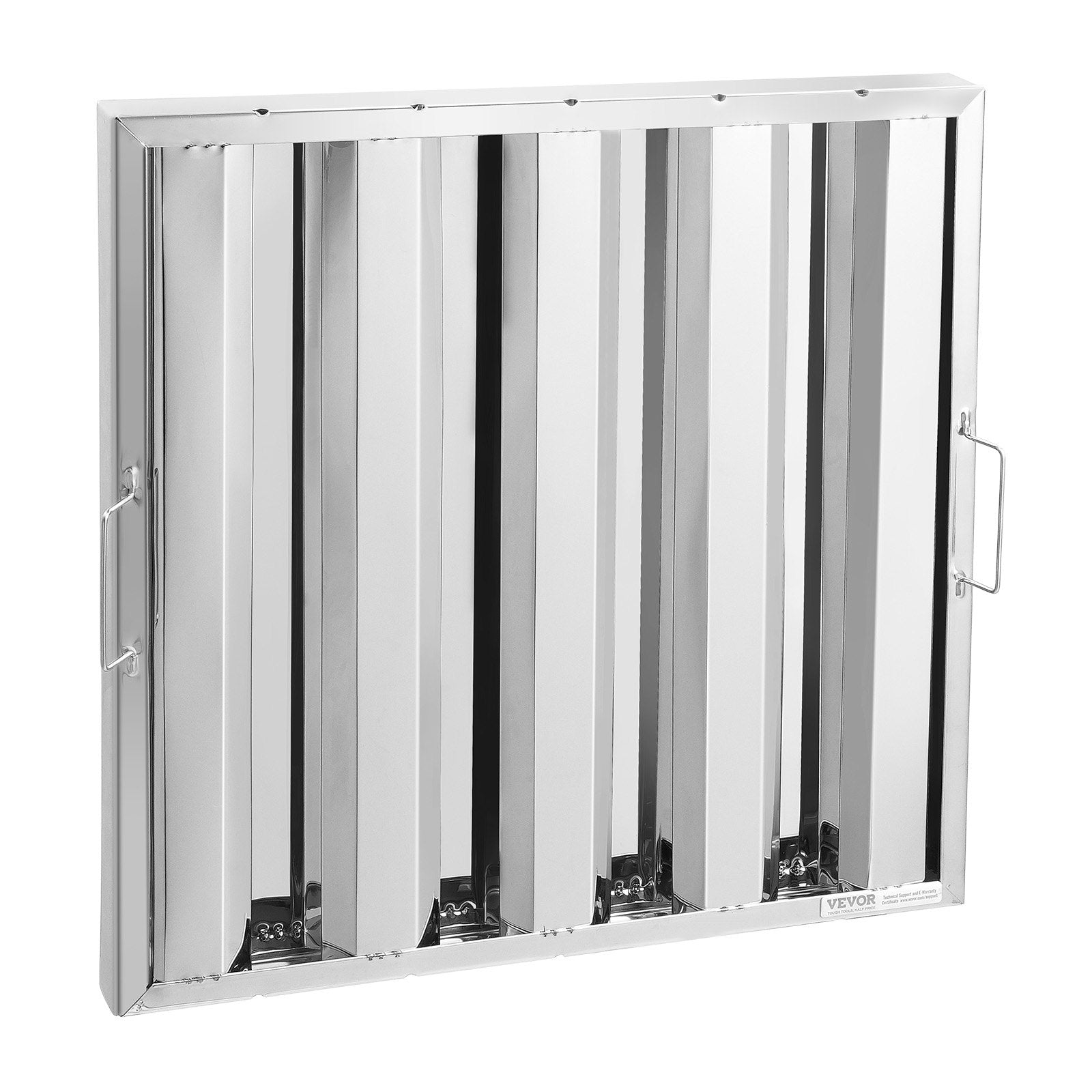 VEVOR 19.5Wx19.5H Inch Commercial Hood Filter Range Hood Baffle Stainless Steel 
