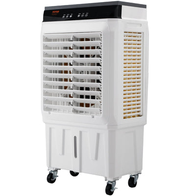 VEVOR Evaporative Air Cooler, 2100 CFM, 135° Oscillating Swamp Cooler with Adjustable 3 Speeds and 12 H Timer, 7 Gal Portable Air Cooler for 750 Sq.ft, Indoor/Outdoor Use, FCC Listed 