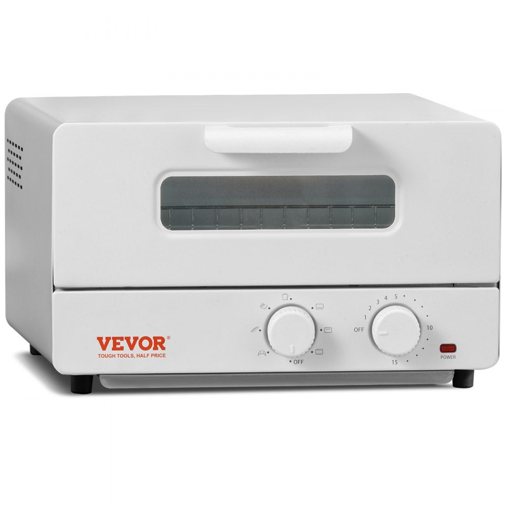 VEVOR Steam Oven Toaster, 12L Countertop Convection Oven, 1300W 5 In 1 Steam Toaster Oven, 7 Cooking Modes Air Fryer Convection Oven Combo with Baking Grill, Ash Tray for Sandwich, Bread, Pizza 