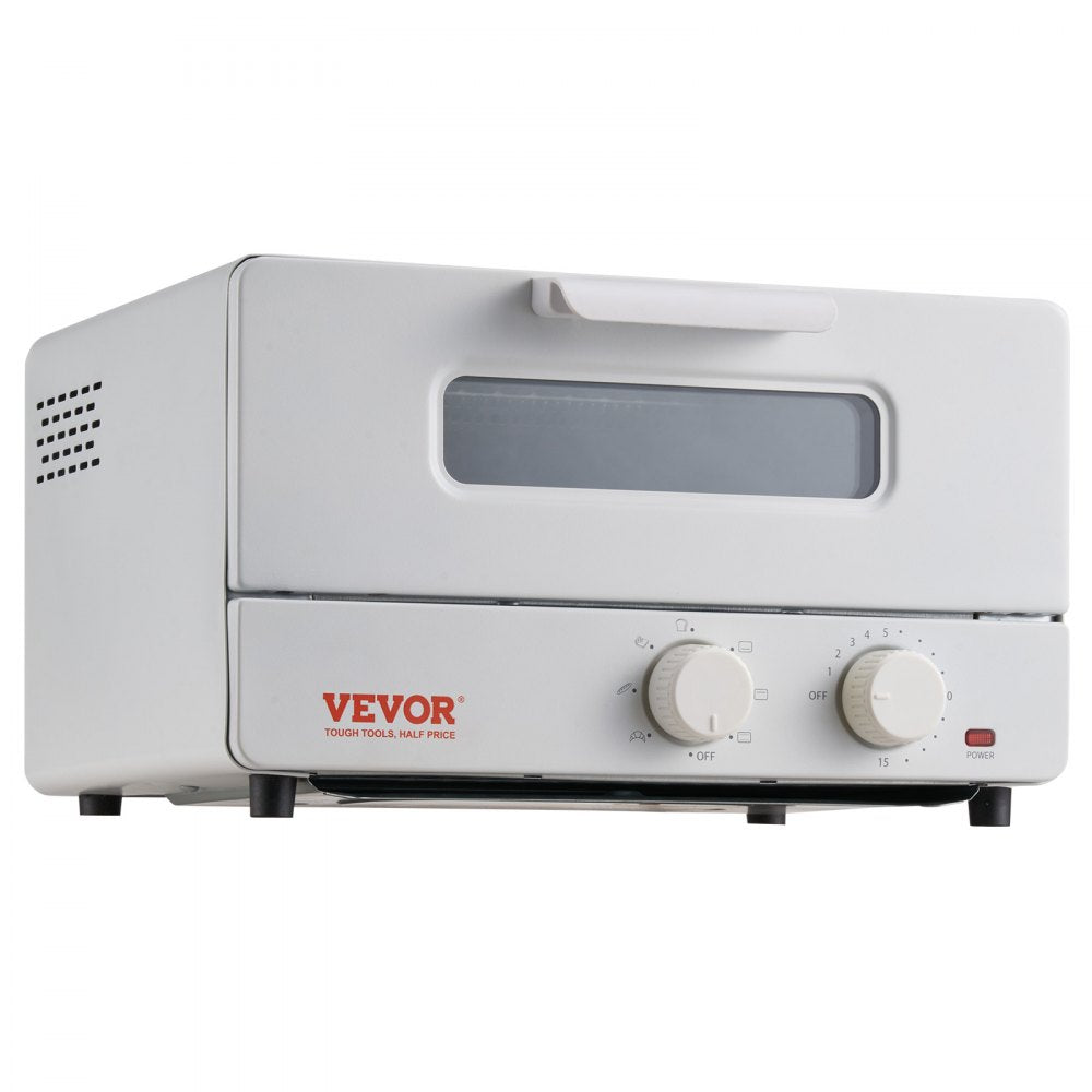 VEVOR Steam Oven Toaster, 12L Countertop Convection Oven, 1300W 5 In 1 Steam Toaster Oven, 7 Cooking Modes Air Fryer Convection Oven Combo with Baking Grill, Ash Tray for Sandwich, Bread, Pizza 