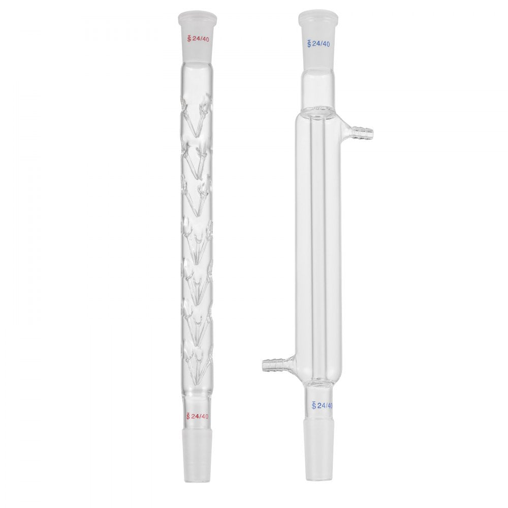 VEVOR New Laboratory Glassware 24/40 Chemistry Glassware 29PCS Chemistry Lab Glassware Kit 250 1000ml for Distillations Separation Purification Synthesis 