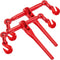 VEVOR Chain Binder 3/8in-1/2in, Ratchet Load Binder 9215lbs Capacity, Ratchet Lever Binder w/ G70 Hooks, Adjustable Length, Ratchet Chain Binder for Tie Down, Hauling, Towing, 2 Packs in Red