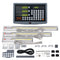 VEVOR Digital Readout, 10'' & 20'' & 24'', Linear Scale 3 Axis DRO Display Kit with Support Rod Knife Holder Plate Transparent Watch Case Power Cord Watch Holder Butterfly Piece Screw Pack Ruler Cover