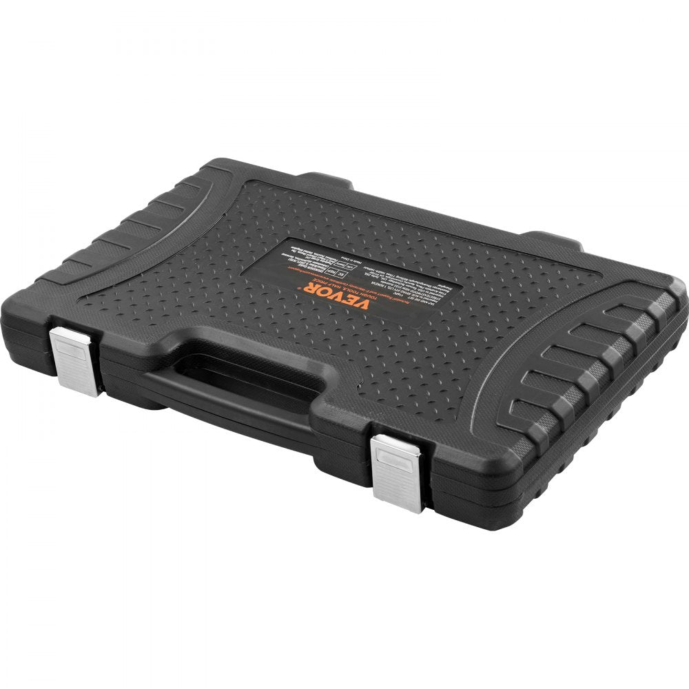 VEVOR Tap and Die Set, 116-Piece Include Metric and SAE Size, Bearing Steel Taps and Dies, Essential Threading Tool for Cutting External Internal Threads, with Complete Accessories and Storage Case 