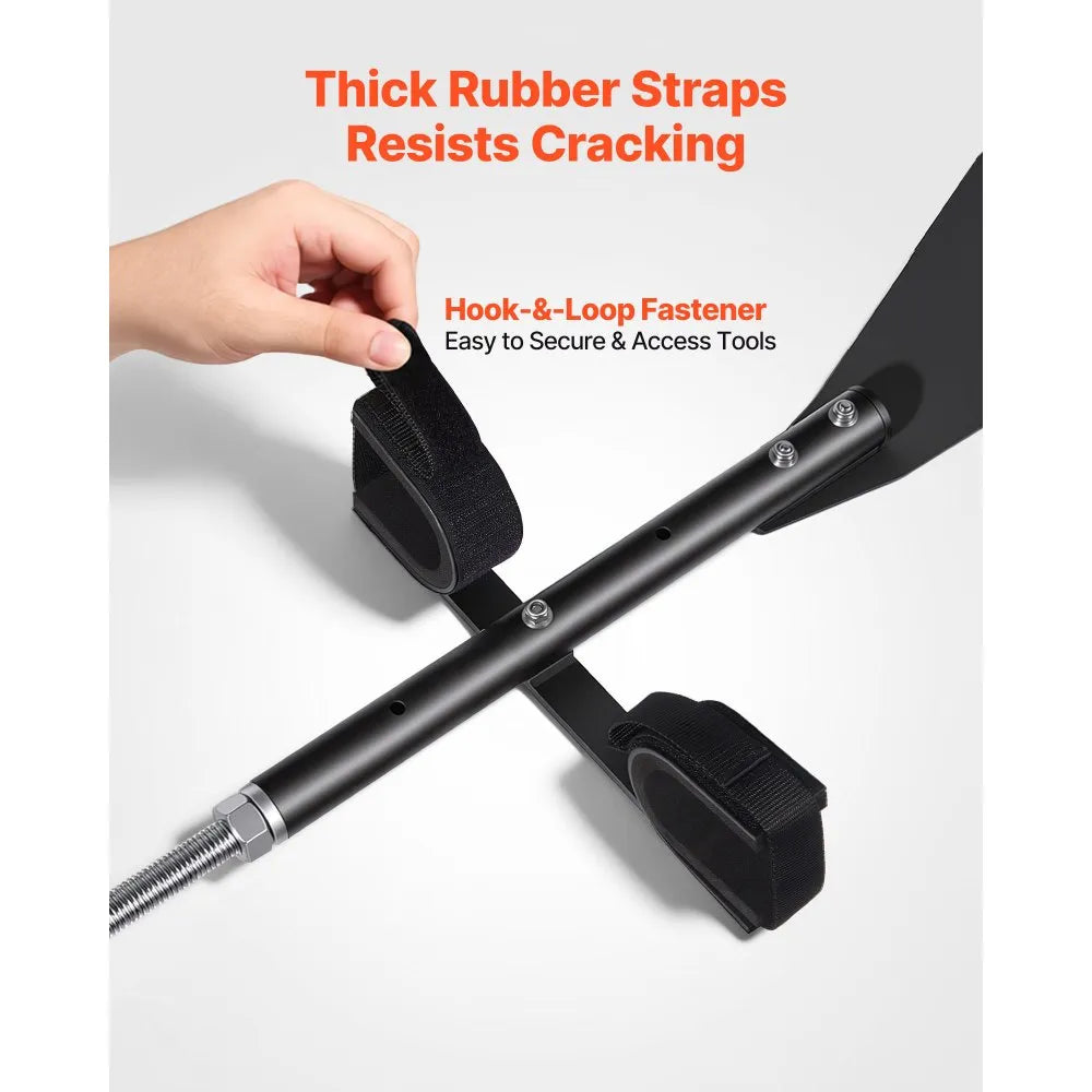 48"-54" Overhead Hunting Tool Rack, Adjustable Alloy Steel Holder for Crew Cab Trucks & SUVs, No-Drill Installation