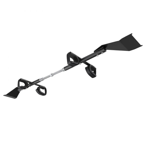48"-54" Overhead Hunting Tool Rack, Adjustable Alloy Steel Holder for Crew Cab Trucks & SUVs, No-Drill Installation