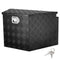 VEVOR Trailer Tongue Box, Aluminum Alloy Diamond Plate Tongue Box Tool Chest, Heavy Duty Trailer Box Storage with Lock and Keys, Utility Trailer Tongue Box for Pickup Truck, RV, Trailer, 39