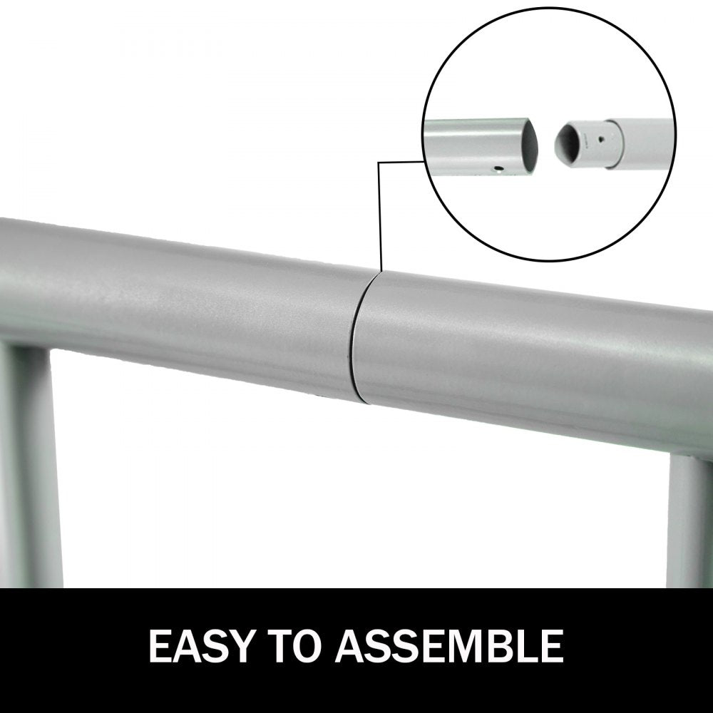 VEVOR Floor Bike Rack 9 Holders,All-Steel Grid Bike Rack 111\" Length,Single-side Storage Stand,For Garages Streets Yards 