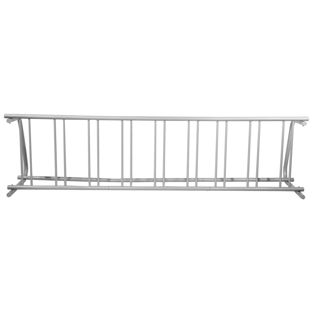 VEVOR Floor Bike Rack 9 Holders,All-Steel Grid Bike Rack 111\" Length,Single-side Storage Stand,For Garages Streets Yards 