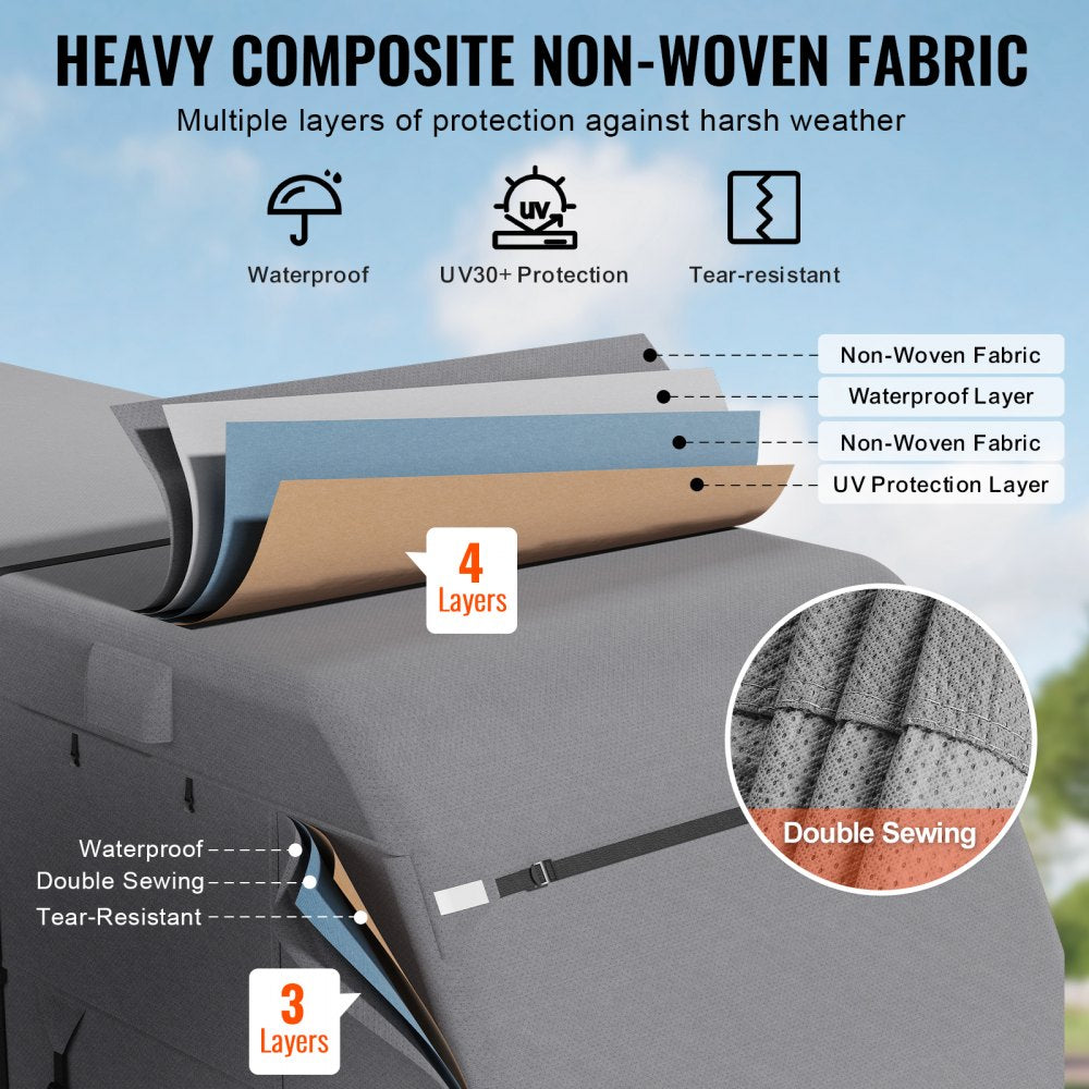 VEVOR Trailer Travel RV Cover 38-40 ft Class A Camper Cover Non-Woven Fabric 