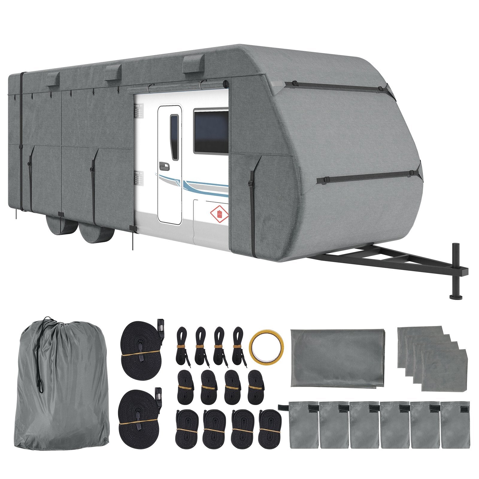 VEVOR Trailer Travel RV Cover 28-31 ft Class A Camper Cover 300D Oxford Fabric 