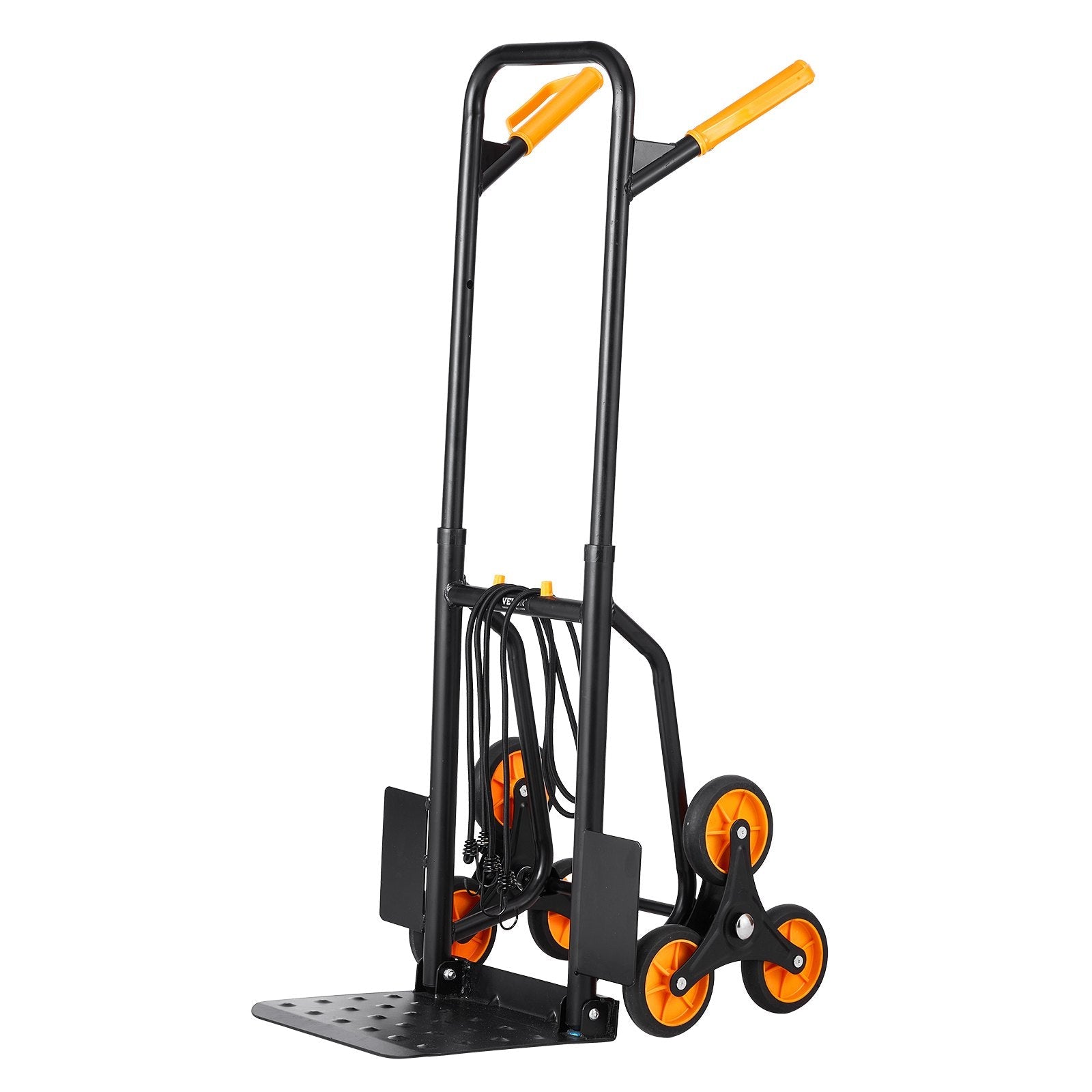 VEVOR Stair Climbing Cart Heavy Duty Folding Hand Truck Dolly 440 lbs 6 Wheels 
