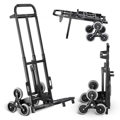 VEVOR Stair Climbing Cart Heavy Duty Folding Hand Truck Dolly 460 lbs 6 Wheels 