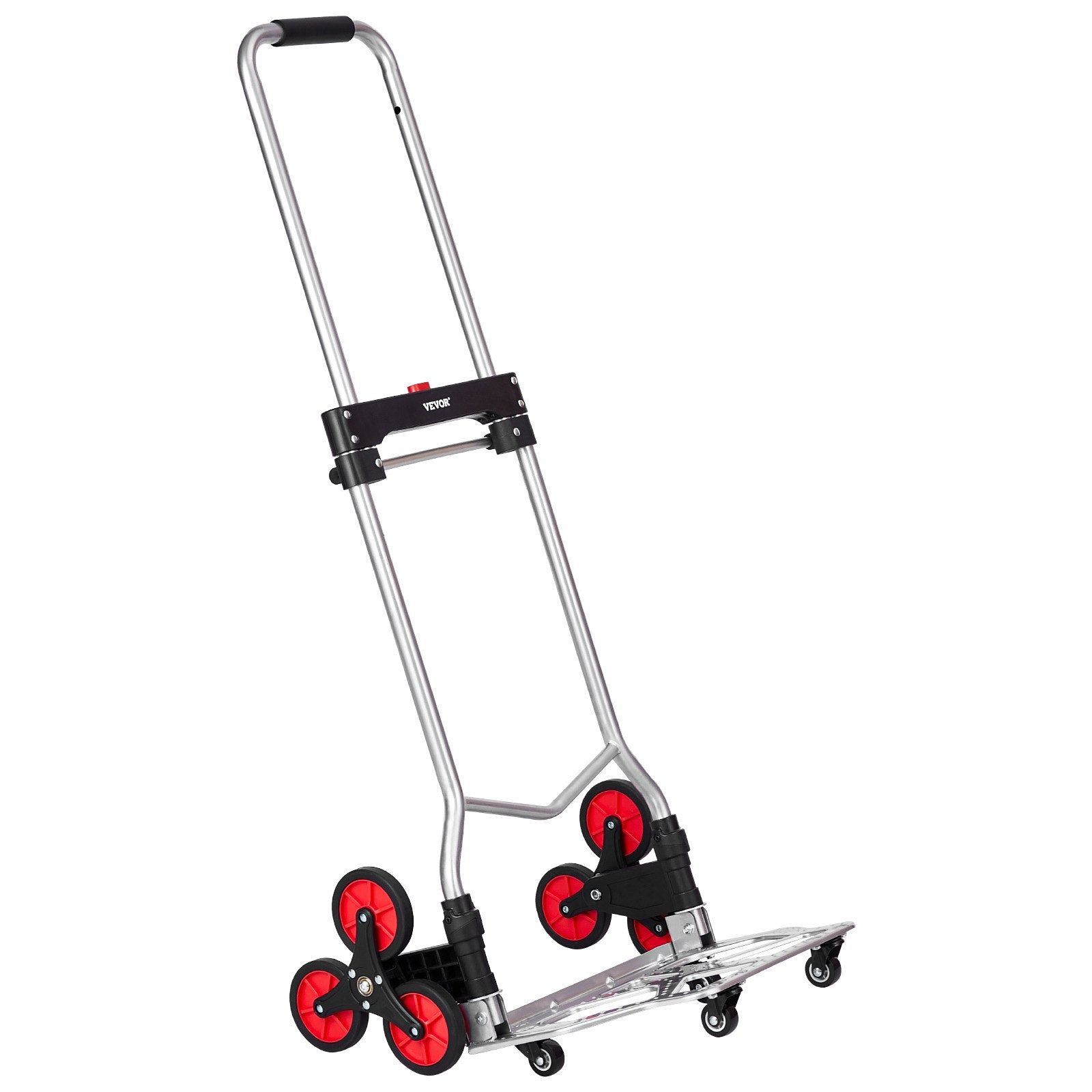 VEVOR Stair Climbing Cart Heavy Duty Folding Hand Truck Dolly 260 lbs 10 Wheels 