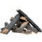 VEVOR 8 Pcs Oak Logs, Gas Fireplace Ceramic Logs for Fire place, Heat-Resistant Wood Log Gas Realistic Logs, Stackable Wood Branches for Gas Fireplace, Firebowl Indoor or Outdoor