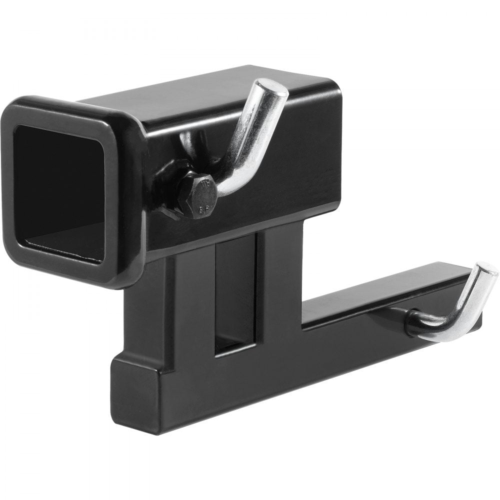 VEVOR Hitch Adapter, 1-1/4" to 2" Receiver Hitch Extender Extension, Trailer Hitch Riser with 4" Rise/Drop, 6-1/2" Extension Length, 4000 lbs Towing Capacity, Hitch Pins, Bolt and Nut Included, Black 