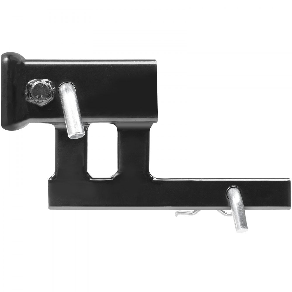 VEVOR Hitch Adapter, 1-1/4" to 2" Receiver Hitch Extender Extension, Trailer Hitch Riser with 4" Rise/Drop, 6-1/2" Extension Length, 4000 lbs Towing Capacity, Hitch Pins, Bolt and Nut Included, Black 