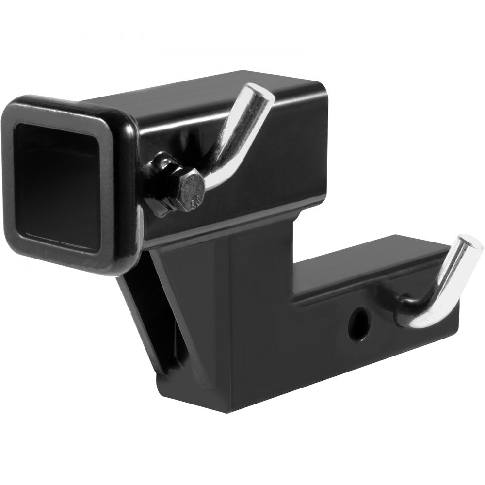 VEVOR Trailer Hitch Riser, for 2" Receiver with 4" Rise/Drop, Trailer Receiver Hitch Extender Extension Adapter, 5-1/4" and 6-3/4" Extension Length, 4000 lbs Towing Capacity, Hitch Pin Included, Black 