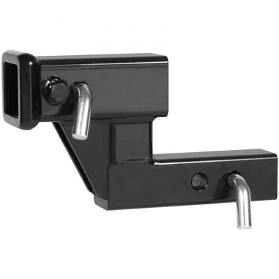 VEVOR Trailer Hitch Riser, for 2" Receiver with 4" Rise/Drop, Trailer Receiver Hitch Extender Extension Adapter, 5-1/4" and 6-3/4" Extension Length, 4000 lbs Towing Capacity, Hitch Pin Included, Black 