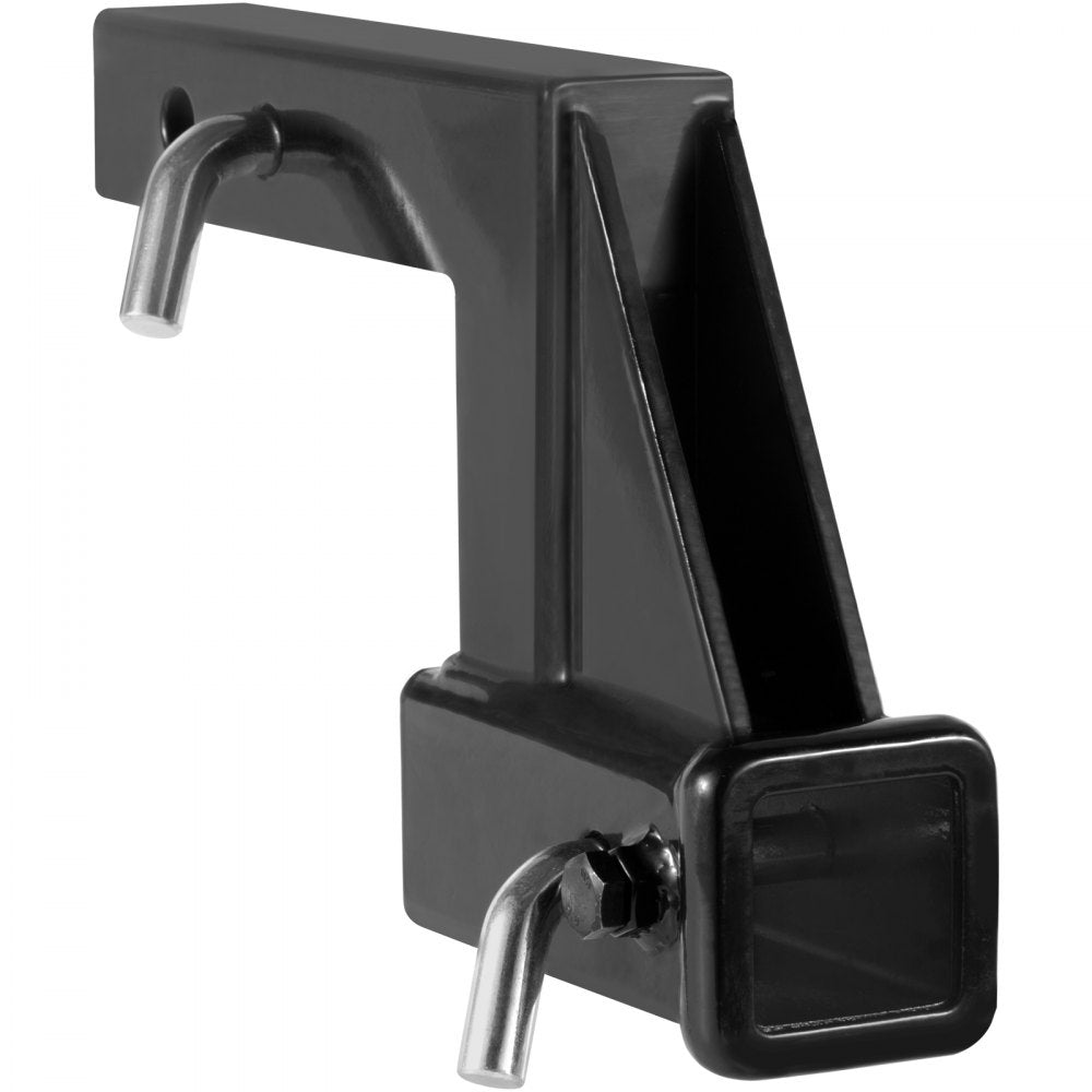 VEVOR Trailer Hitch Riser, for 2" Receiver with 6" Rise/Drop, Trailer Receiver Hitch Extender Extension Adapter, 7" and 9" Extension Length, 4000 lbs Max Towing Capacity, Hitch Pins Included, Black 