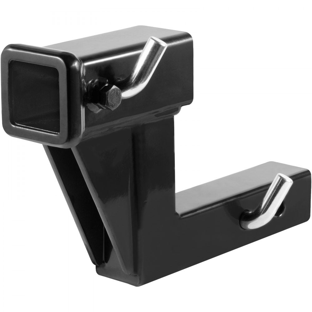 VEVOR Trailer Hitch Riser, for 2" Receiver with 6" Rise/Drop, Trailer Receiver Hitch Extender Extension Adapter, 7" and 9" Extension Length, 4000 lbs Max Towing Capacity, Hitch Pins Included, Black 