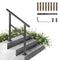VEVOR Outdoor Handrail 165LBS Load Handrail Outdoor Stairs Aluminum Stair Handrail 36 x 35