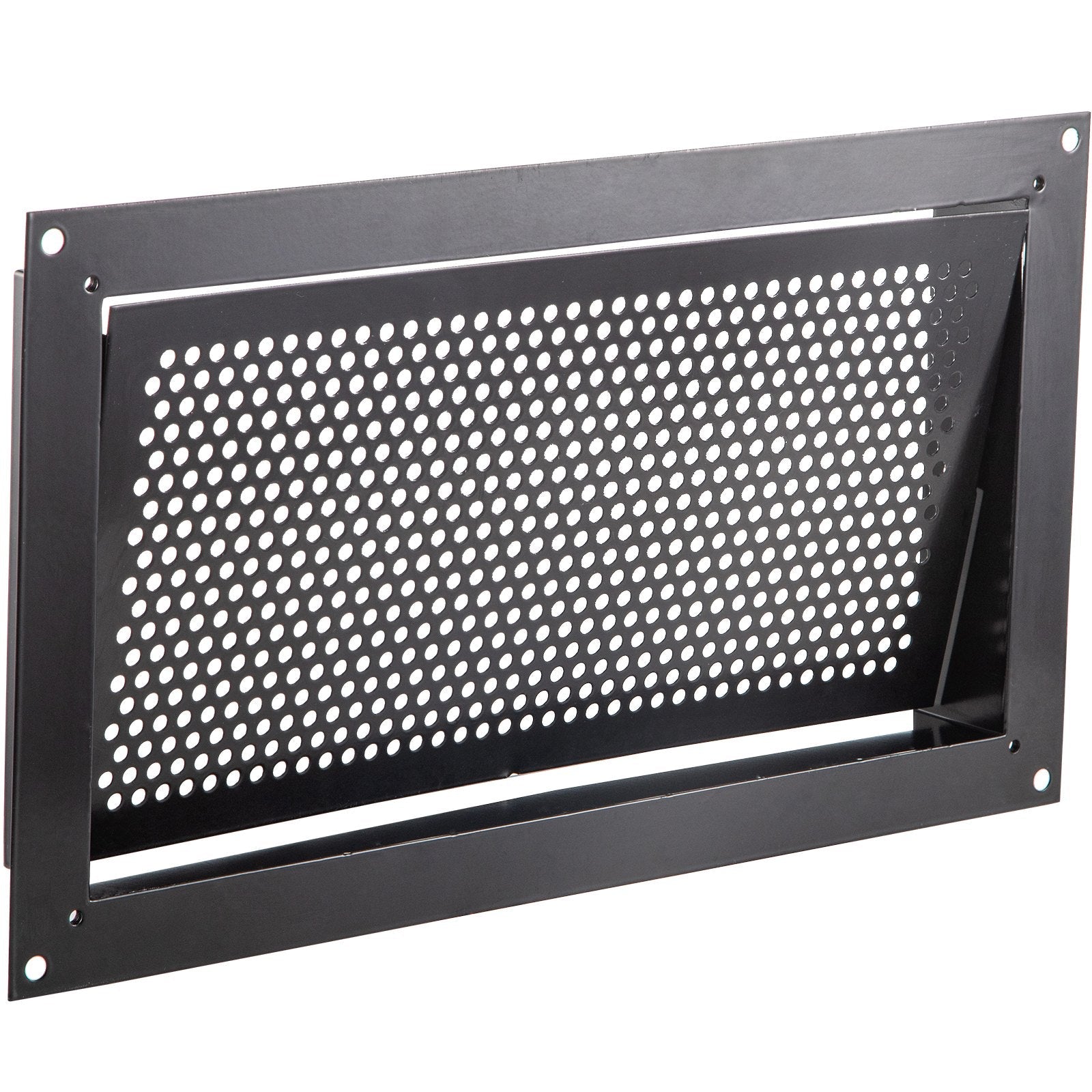 VEVOR Flood Vent, 8" x 16" x 2" Depth Foundation Flood Vent, to Reduce Foundation Damage and Flood Risk, Black, Wall Mounted, for Crawl Spaces,Garages & Full Height Enclosures 