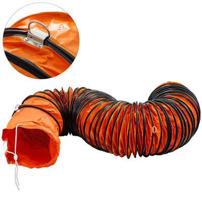 VEVOR Ducting Hose, 25ft PVC Flexible HVAC Duct Hosing for 10 Inch Utility Blower Exhaust Fan 