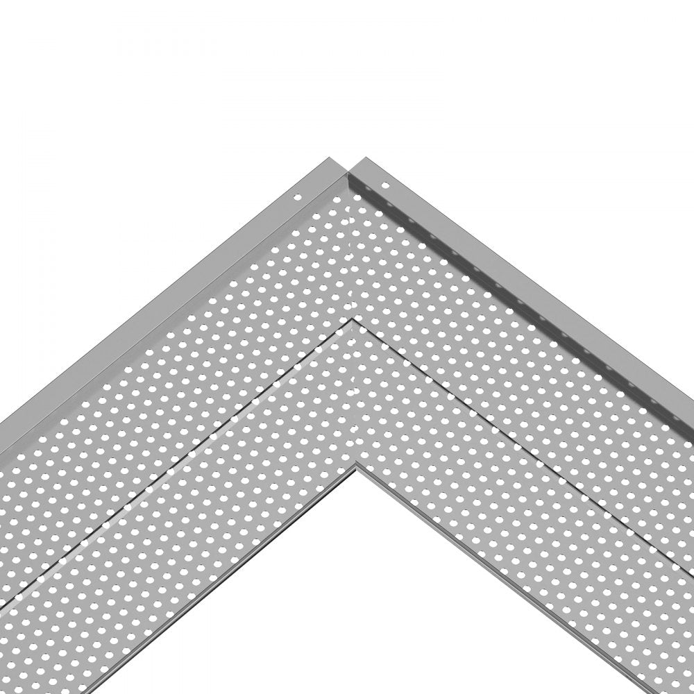 VEVOR Gutter Guard, 6 inch Width, Aluminum Leaf Filter DIY Gutter Cover, 26 PCS 104 ft Total Length, 0.157'' Hole Diameter & 0.02'' Thick Raptor Gutter Guards Fits Any Roof or Gutter Type 
