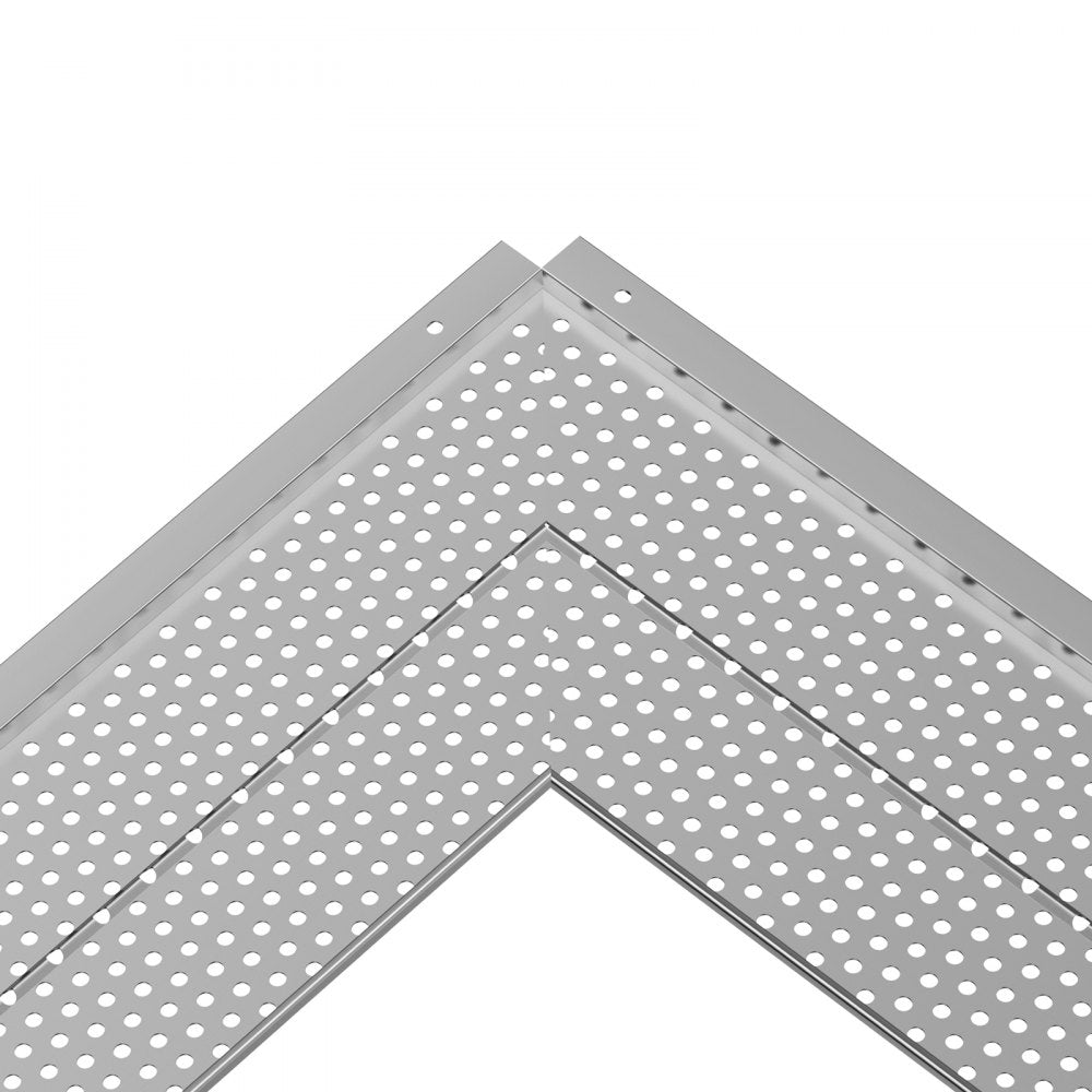 VEVOR Gutter Guard, 5 inch Width, Aluminum Leaf Filter DIY Gutter Cover, 13 PCS 52 ft Total Length, 0.157'' Hole Diameter & 0.02'' Thick Raptor Gutter Guards Fits Any Roof or Gutter Type 