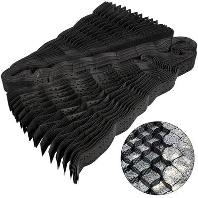 VEVOR Geo Grid Ground Grid 9x17 ft, Geo Cell Grid 4 Inch Thick, Gravel Grid HDPE Material, Ground Stabilization Grid 1885 LBS Per Sq, Tensile Strength Gravel Ground Grid for Slope Driveways, Garden 