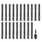 VEVOR Gutter Brush, 60 Feet Total Length 4.33 inch Diameter Gutter Cleaning Tools, Ground-Level Gutter Brush Leaf Guard for 5 Inch Gutters, Easily Clear roof Leaves and Debris, 20 Pack