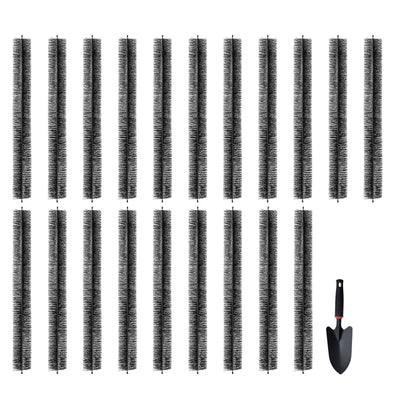 VEVOR Gutter Brush, 60 Feet Total Length 4.33 inch Diameter Gutter Cleaning Tools, Ground-Level Gutter Brush Leaf Guard for 5 Inch Gutters, Easily Clear roof Leaves and Debris, 20 Pack 