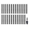 VEVOR Gutter Brush, 80 Feet Total Length 4.33 inch Diameter Gutter Cleaning Tools, Ground-Level Gutter Brush Leaf Guard for 5 Inch Gutters, Easily Clear roof Leaves and Debris, 27 Pack