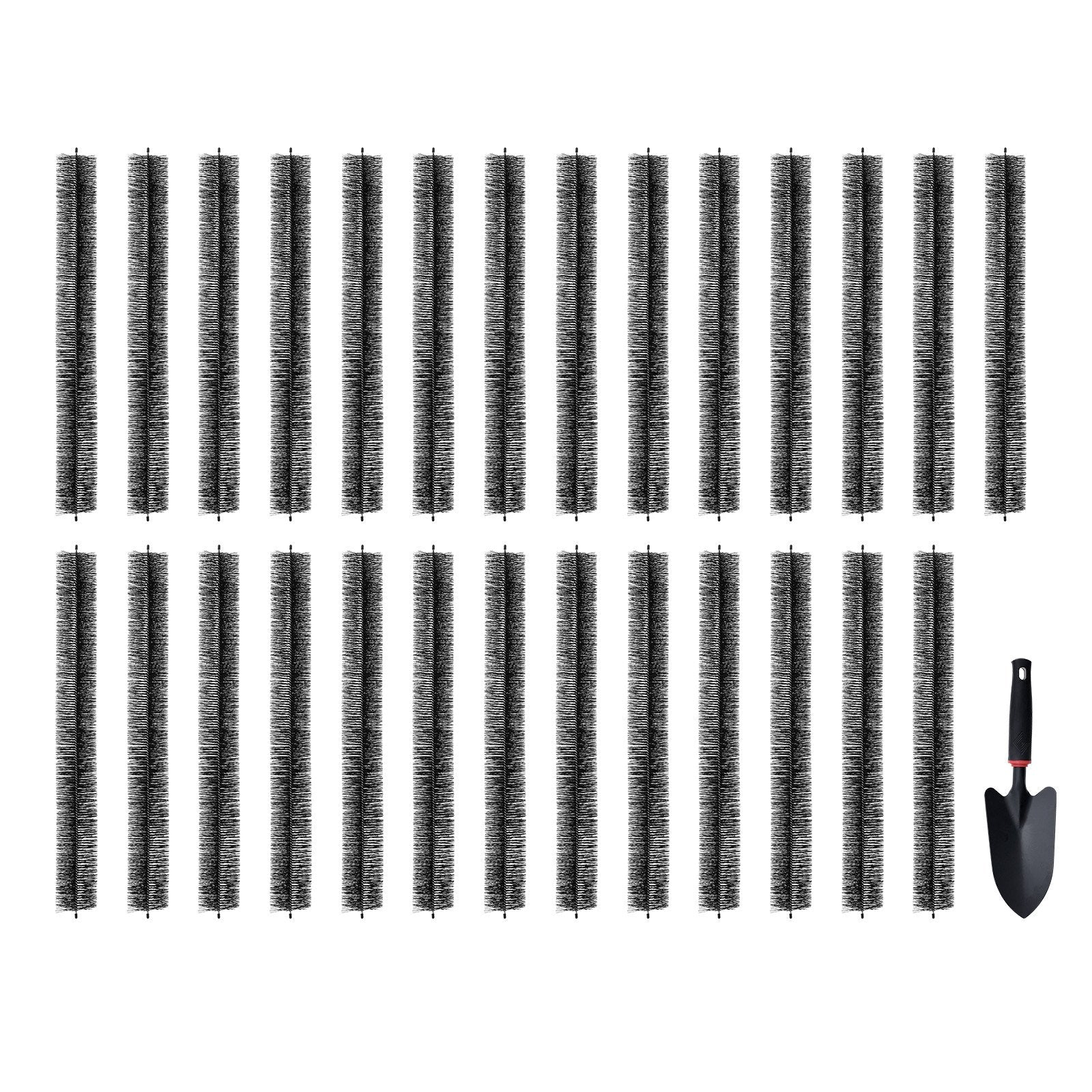 VEVOR Gutter Brush, 80 Feet Total Length 4.33 inch Diameter Gutter Cleaning Tools, Ground-Level Gutter Brush Leaf Guard for 5 Inch Gutters, Easily Clear roof Leaves and Debris, 27 Pack 