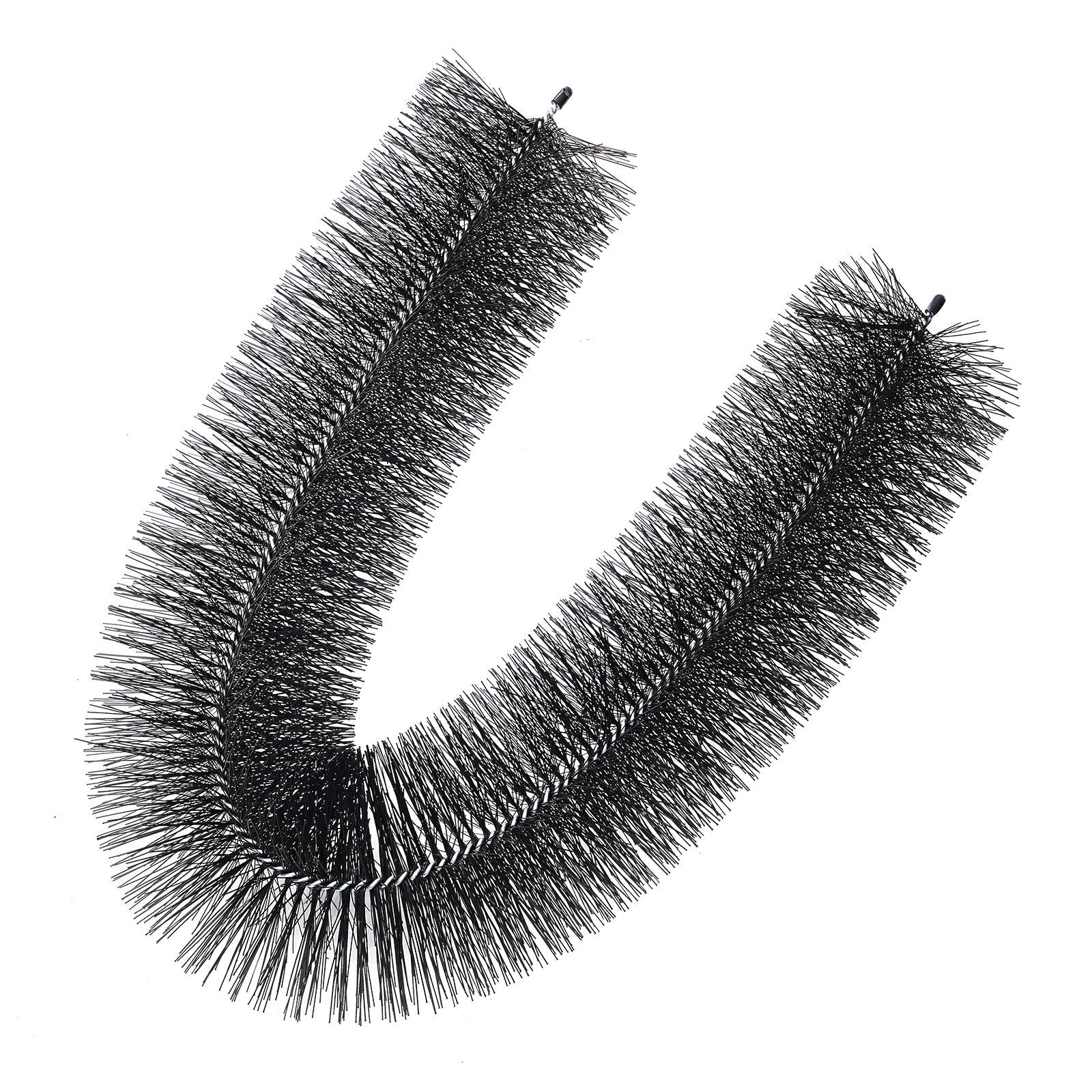 VEVOR Gutter Brush, 80 Feet Total Length 4.33 inch Diameter Gutter Cleaning Tools, Ground-Level Gutter Brush Leaf Guard for 5 Inch Gutters, Easily Clear roof Leaves and Debris, 27 Pack 