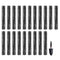 VEVOR Gutter Brush, 60 Feet Total Length 5.25 inch Diameter Gutter Cleaning Tools, Ground-Level Gutter Brush Leaf Guard for 5 Inch Gutters, Easily Clear roof Leaves and Debris, 20 Pack