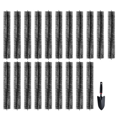 VEVOR Gutter Brush, 60 Feet Total Length 5.25 inch Diameter Gutter Cleaning Tools, Ground-Level Gutter Brush Leaf Guard for 5 Inch Gutters, Easily Clear roof Leaves and Debris, 20 Pack 