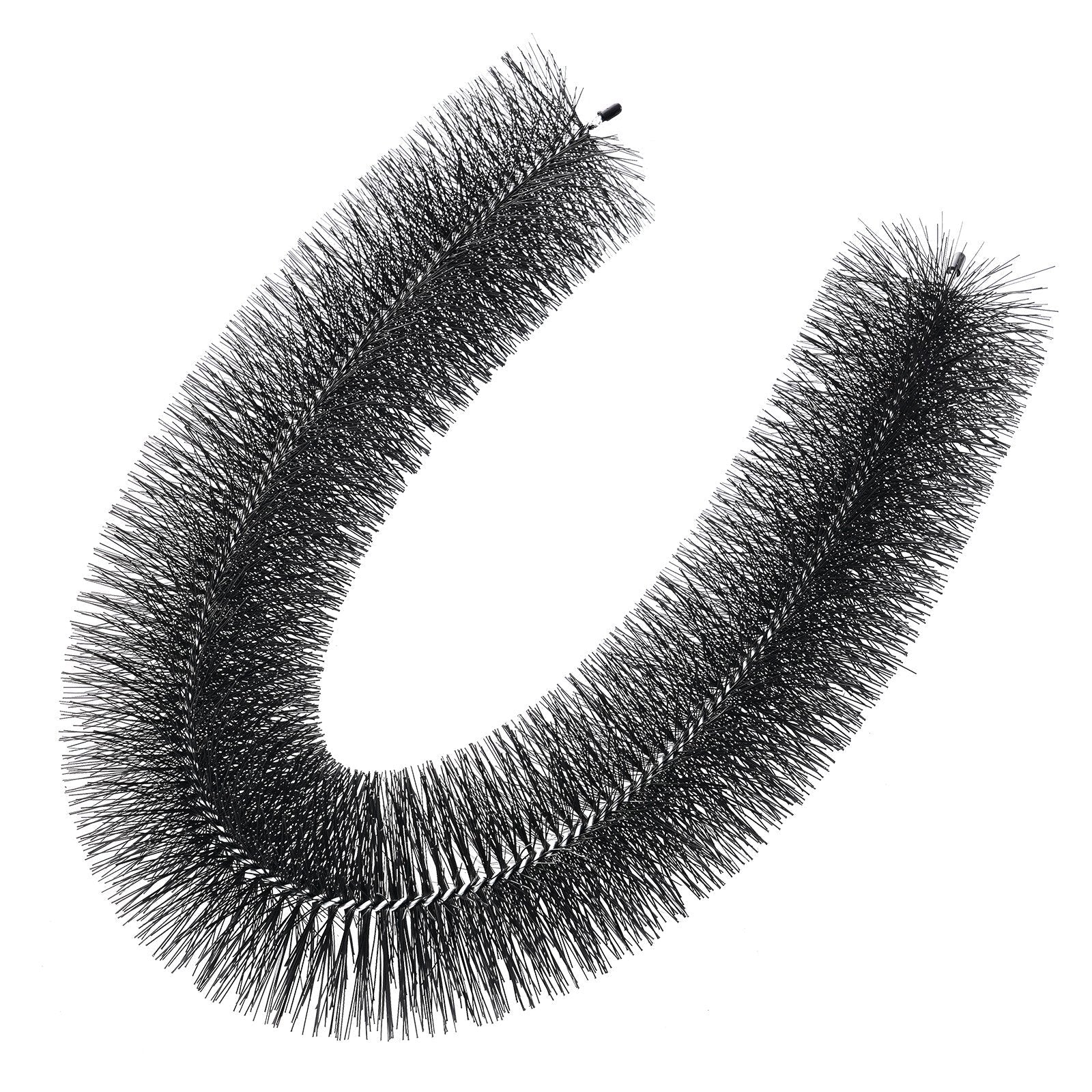 VEVOR Gutter Brush, 60 Feet Total Length 5.25 inch Diameter Gutter Cleaning Tools, Ground-Level Gutter Brush Leaf Guard for 5 Inch Gutters, Easily Clear roof Leaves and Debris, 20 Pack 