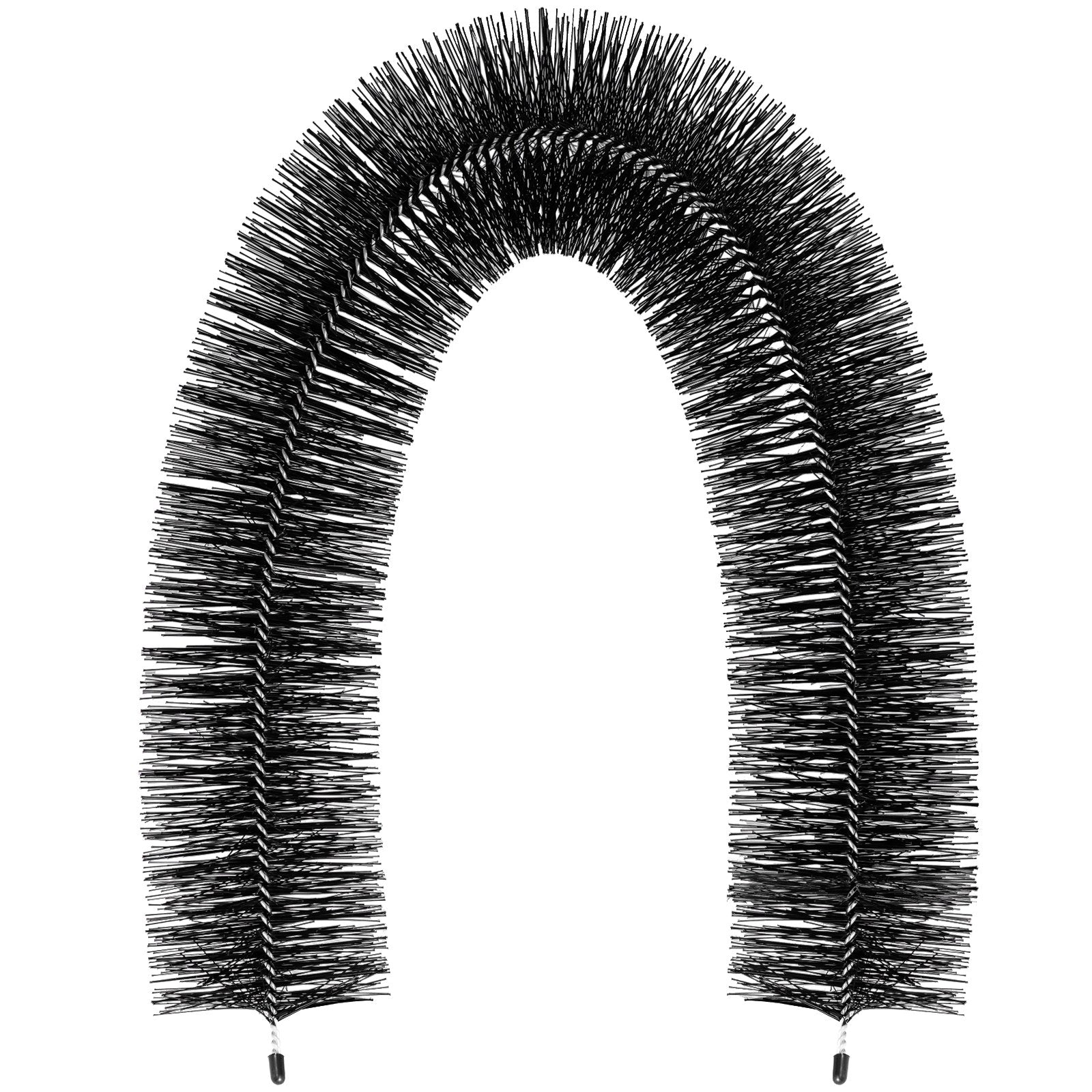 VEVOR Gutter Guard Brush With 120 FT Length Bristle, 4.33" Dia. Gutter Brush Leaf Guard Fit for 5 Inches Gutter, Galvanized Steel Wire Gutter Brush, No Tools, DIY Gutter Leaf Guard for Keep out Debris 