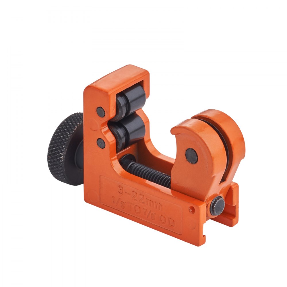 VEVOR 3PCS Tubing Cutter Set, 3/16"-2" O.D. Copper Pipe Cutter, 1/8"-7/8" O.D. Mini Tube Cutter and Deburring Tool, Heavy Duty Pipe Cutter Set for Copper, Aluminum, Stainless Steel, Plastic Pipes 