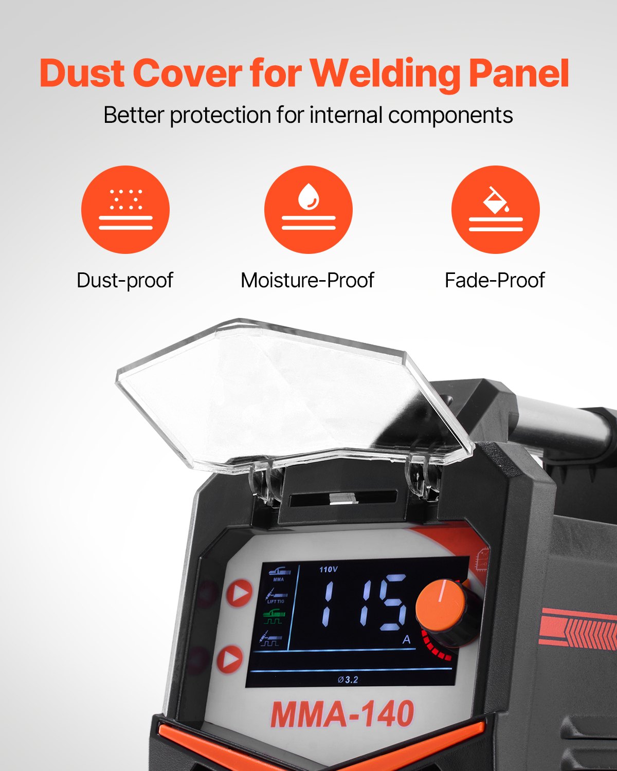 VEVOR TIG Welder 4-In-1 Welding Machine Pulse MMA Lift STICK IGBT Inverter LED 