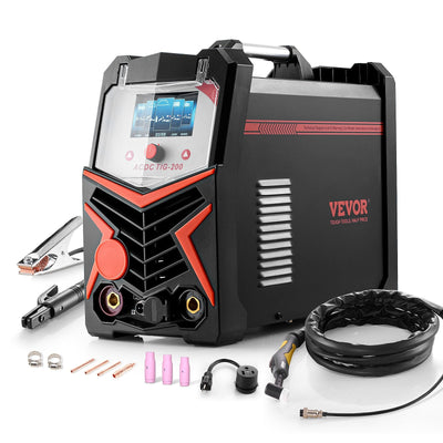 VEVOR TIG Welder 6-In-1 AC/DC Welding Machine Pulse Spot MMA Stick IGBT LED 