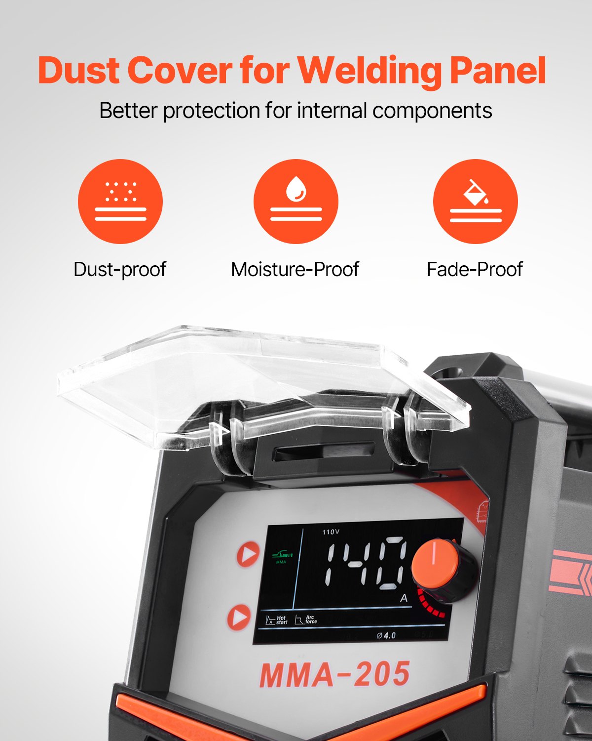 VEVOR TIG Welder 2-In-1 Welding Machine Lift MMA Stick Arc IGBT Hot Start LED 
