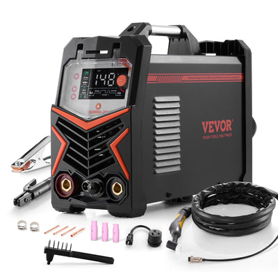 VEVOR TIG Welder 3-In-1 Welding Machine Pulse MMA Stick IGBT Inverter LED 