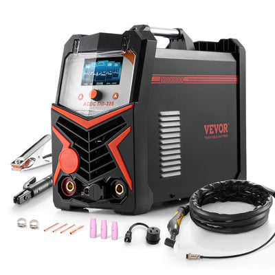 VEVOR TIG Welder 6-In-1 AC/DC Welding Machine Pulse Spot MMA Stick IGBT Inverter 